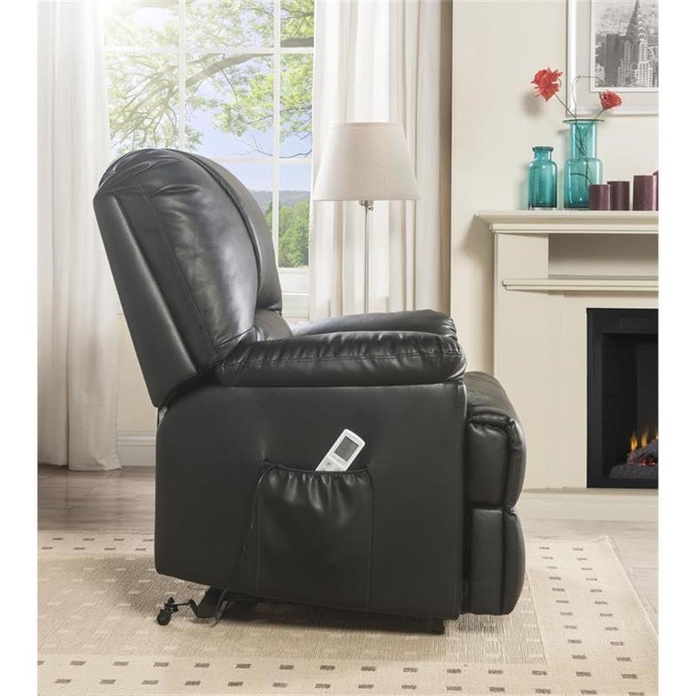 ACME Ixora Recliner with Power Lift and Massage in Black