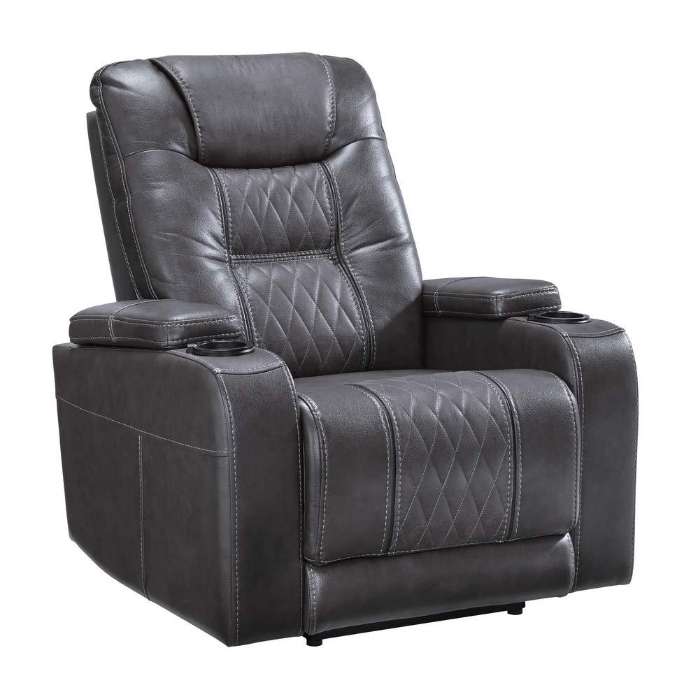 Signature Design by Ashley Composer Power Recliner in Gray