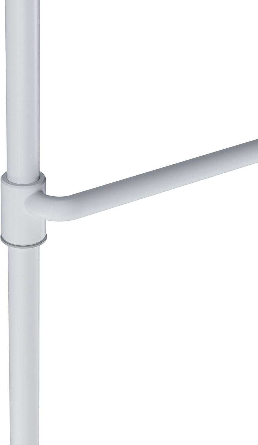 36"-66" Umbra Anywhere Curtain Rod White: Tension Mount, Metal, Smooth Finish, 5-Year Warranty, 15 lb Capacity