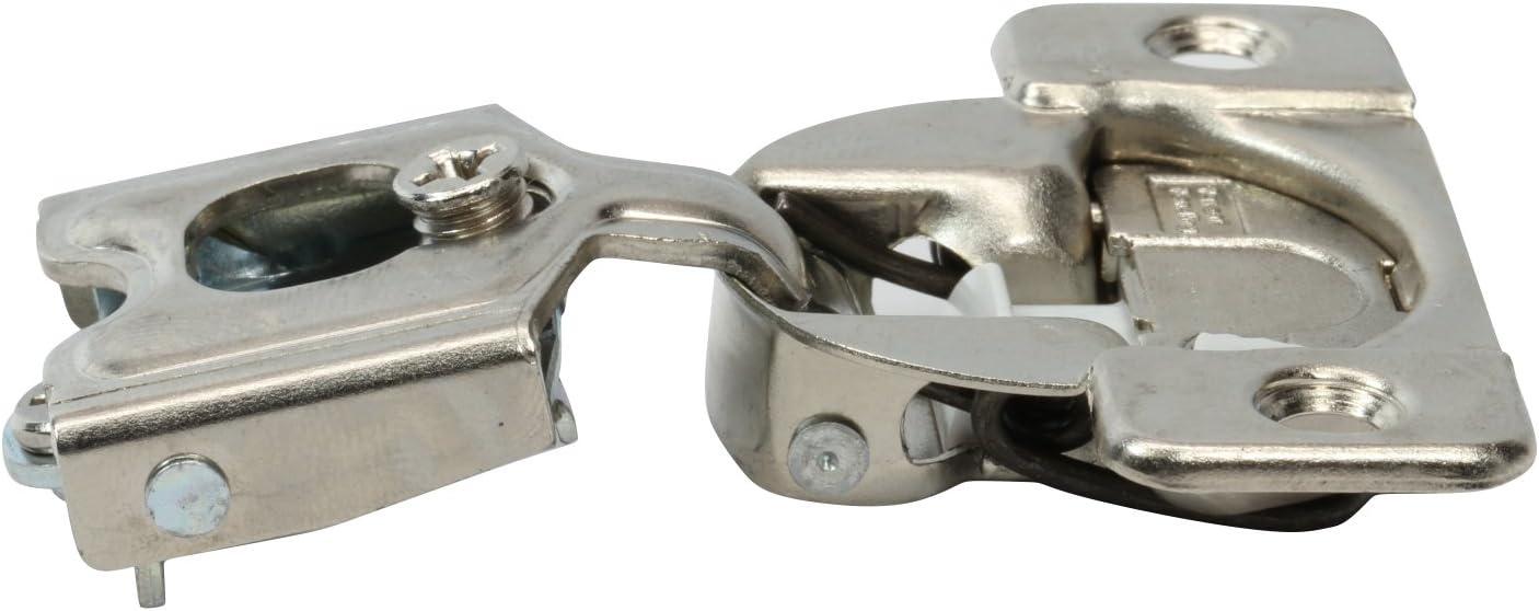 50 Pack Rok Hardware Grass TEC 864 108 Degree 1/2" Overlay Custom 3 Level Soft Close Screw On Compact Cabinet Hinge 04431A-15 3-Way Adjustment 45mm Screw Hole Pattern