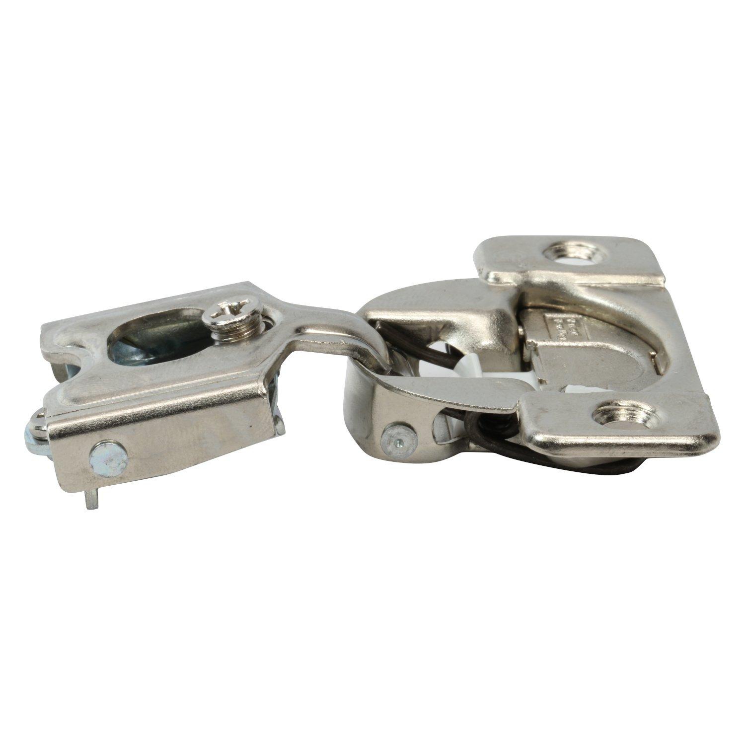 50 Pack Rok Hardware Grass TEC 864 108 Degree 1/2" Overlay Custom 3 Level Soft Close Screw On Compact Cabinet Hinge 04431A-15 3-Way Adjustment 45mm Screw Hole Pattern