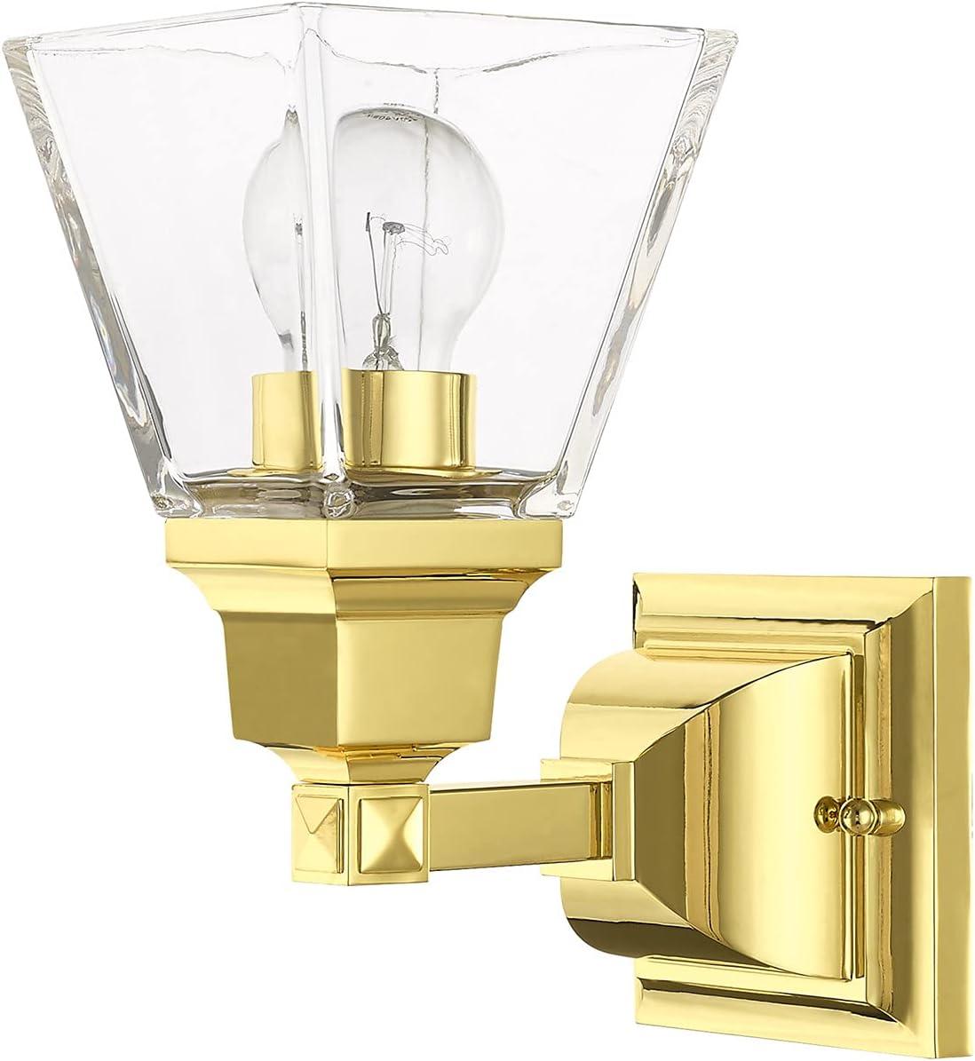 Livex Lighting Mission 1 - Light Sconce in  Polished Brass
