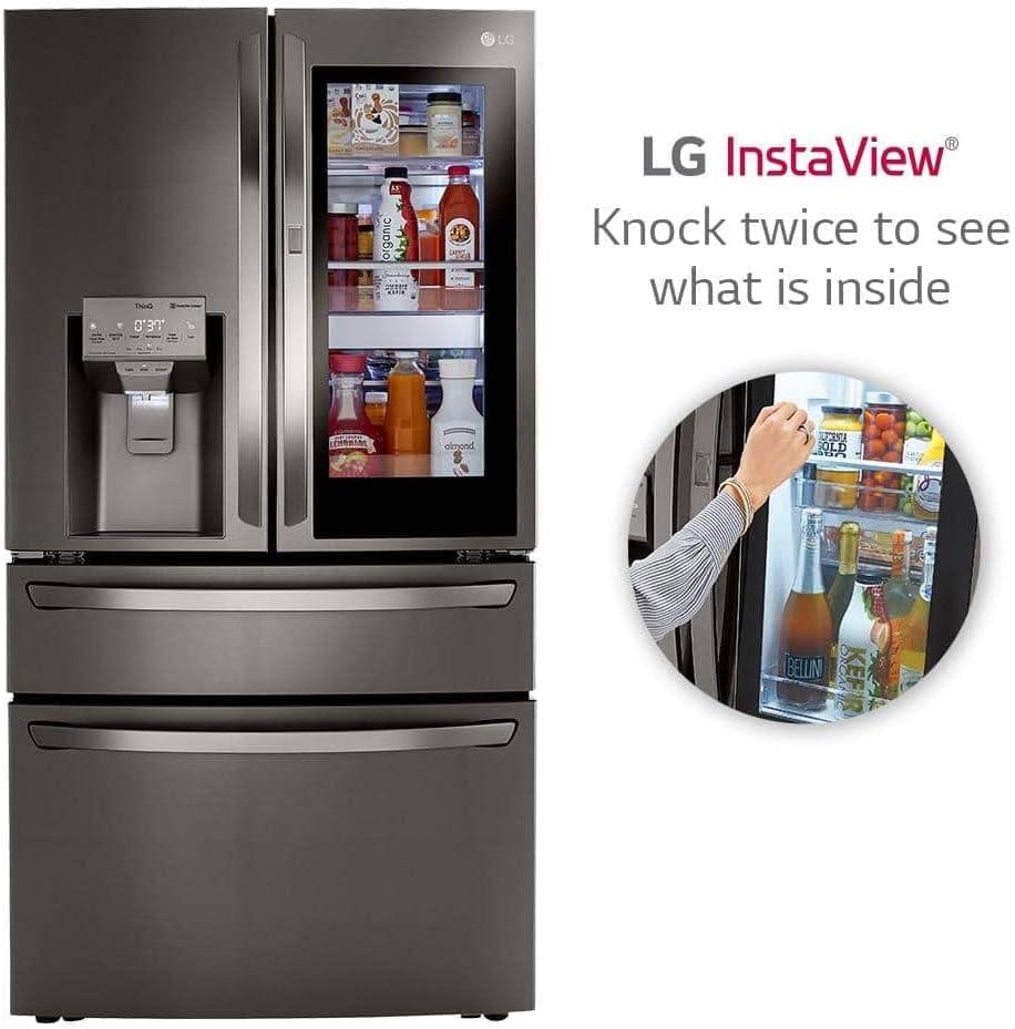 LG LRMVC2306D 23 Cu. Ft. Black Stainless French Door Smart Refrigerator