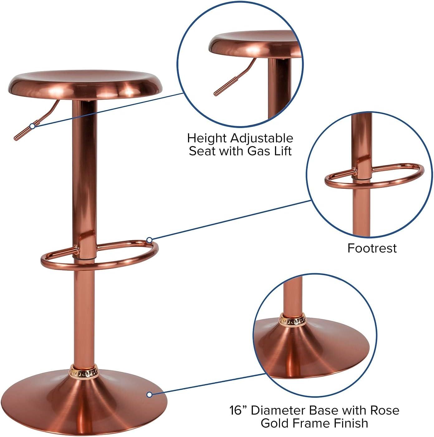 Flash Furniture Madrid Series Adjustable Height Retro Barstool