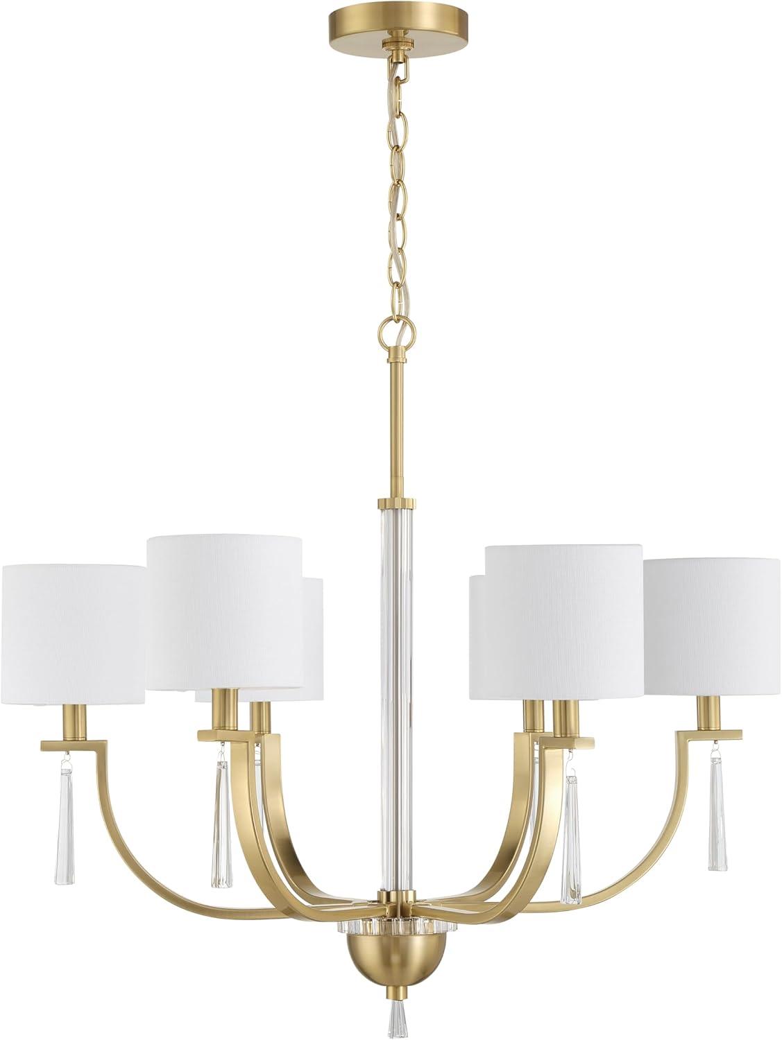 Craftmade Lighting Fortuna 6 - Light Chandelier in  Satin Brass