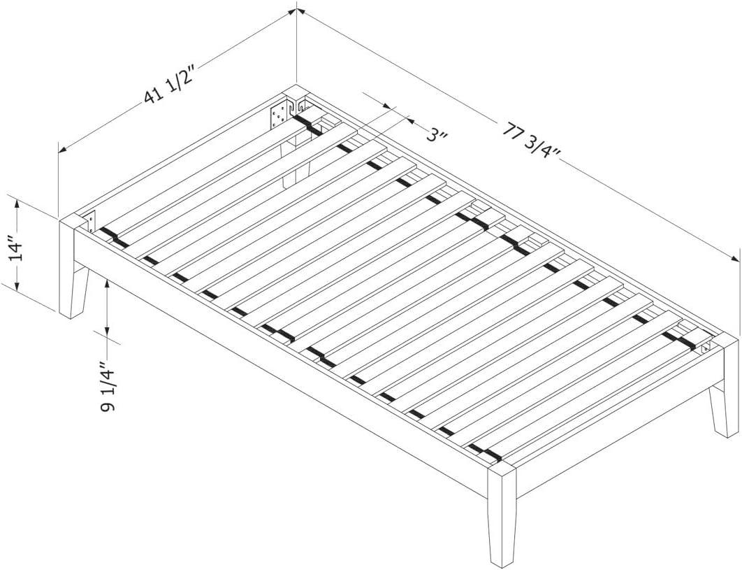 Vito Solid Wood Platform Bed