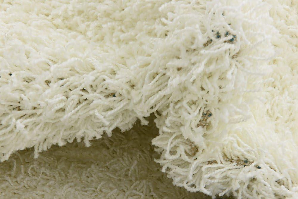 Unique Loom 3' 3 x 5' 3 Solid Shag Snow White Area Rug