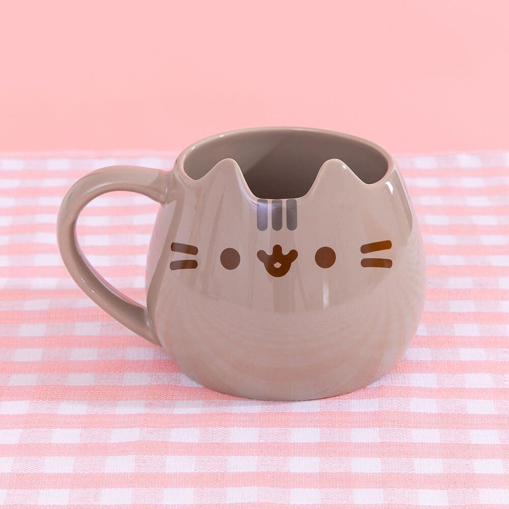 Enesco Pusheen Sculpted Cat Mug 4in H