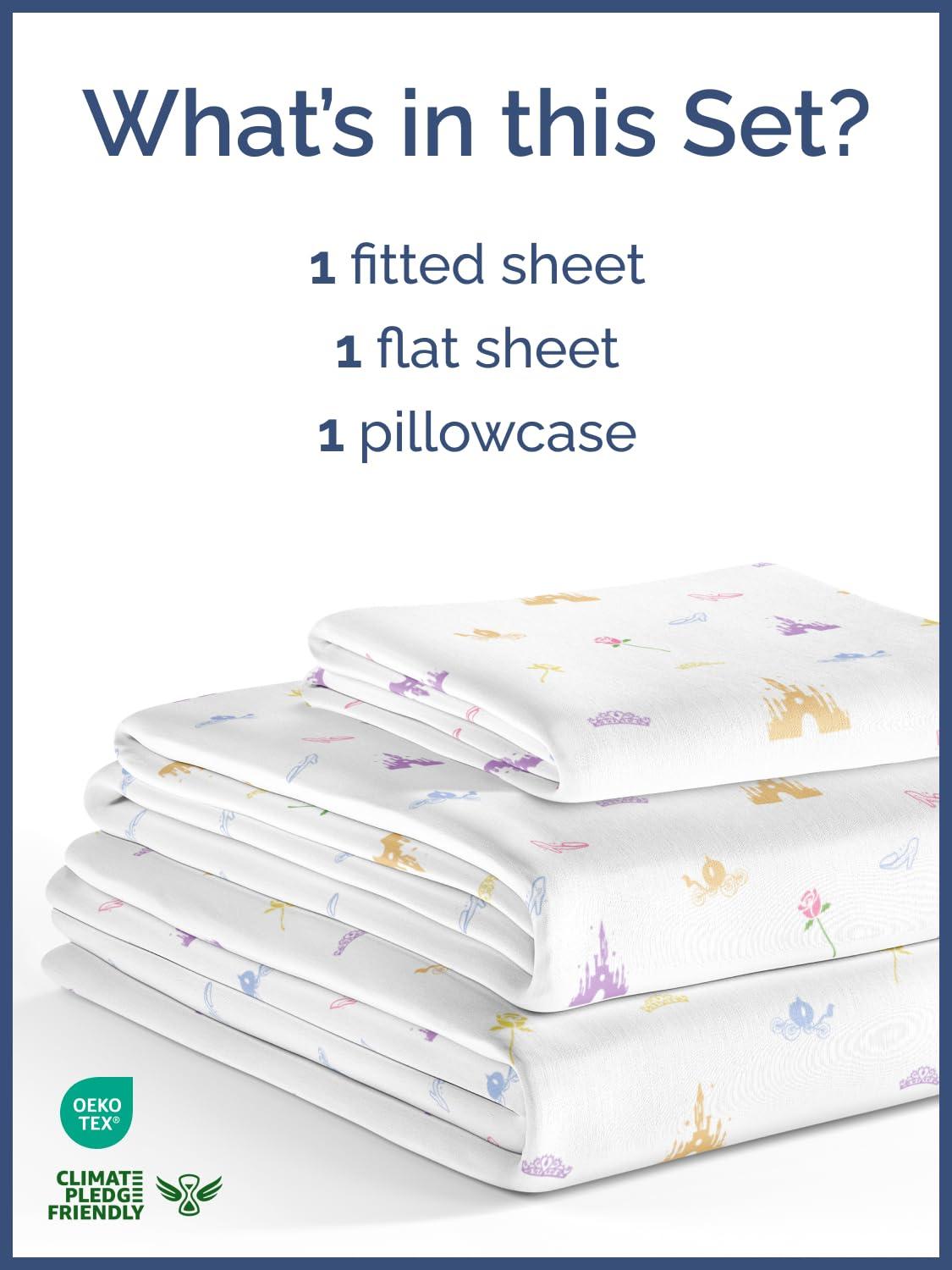 CGK Linens 4 Piece Kids Microfiber Sheet Set - Wrinkle Free - Cute, Cozy, Soft