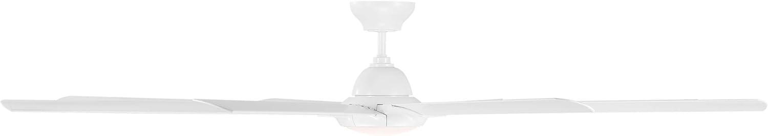 Modern Forms Hydra 8 - Blade Outdoor LED Smart Standard Ceiling Fan with Wall Control and Light Kit Included, Works With Alexa and iOS or Android App