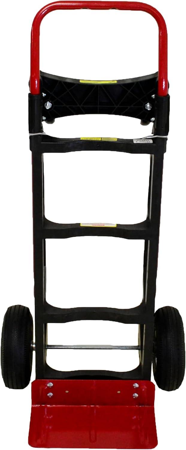 Milwaukee Hand Trucks Nylon Convertible Truck with 10? Pneumatic Tires
