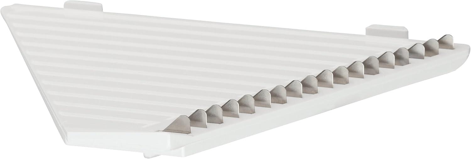 White Plastic Mandoline Slicer with Stainless Steel Blades
