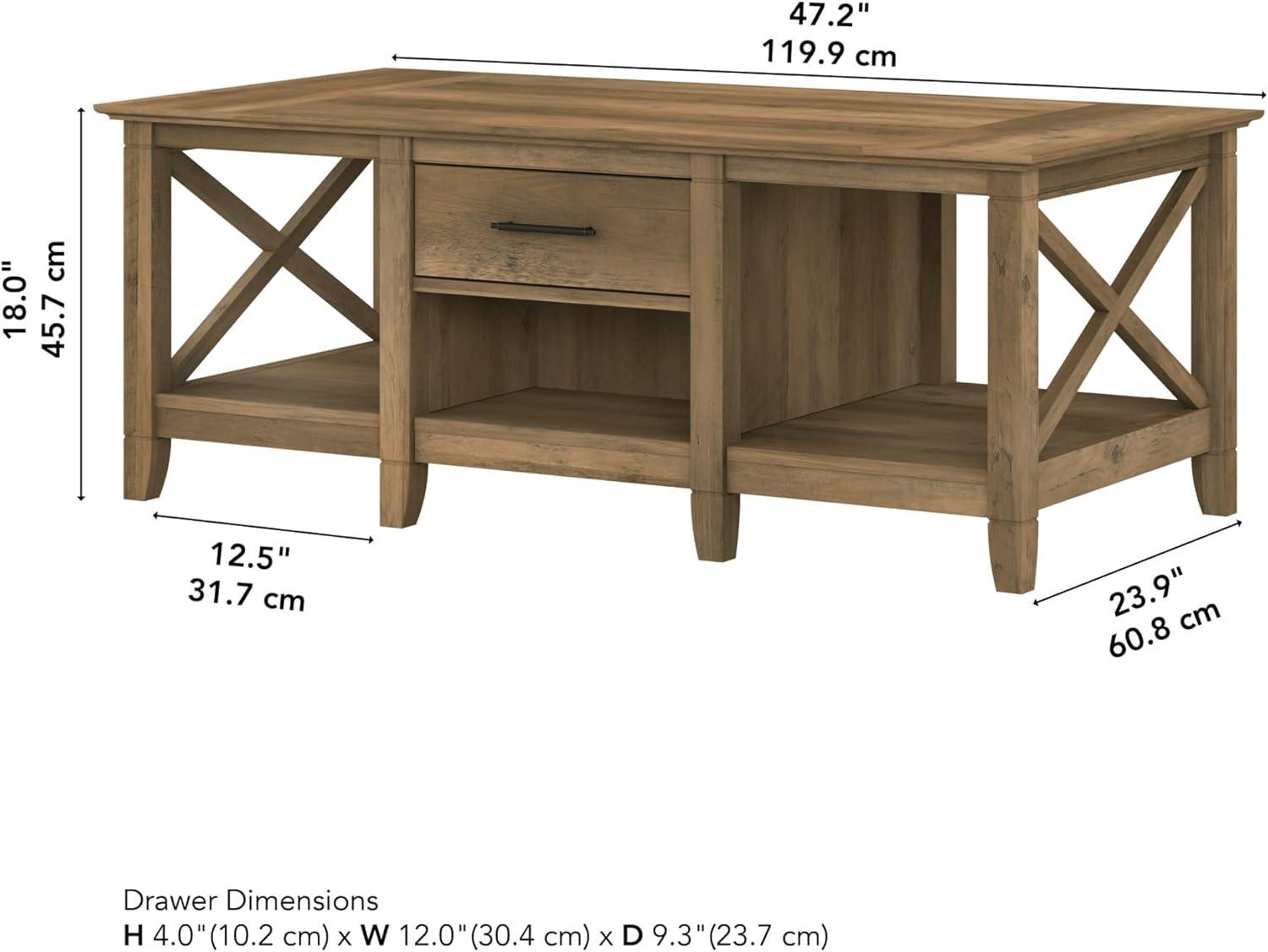 Huckins Solid Wood Top Coffee Table