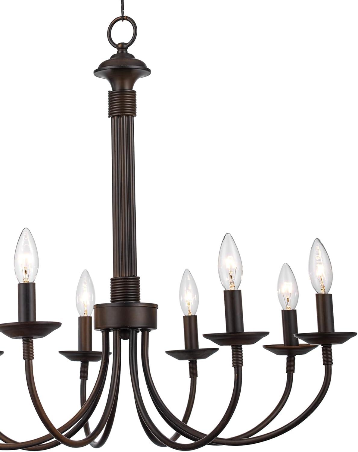 Trans Globe Lighting - Four Light Chandelier-Brushed Nickel Finish