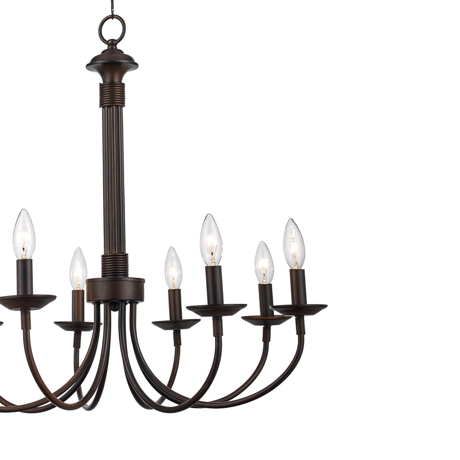 Trans Globe Lighting - Four Light Chandelier-Brushed Nickel Finish