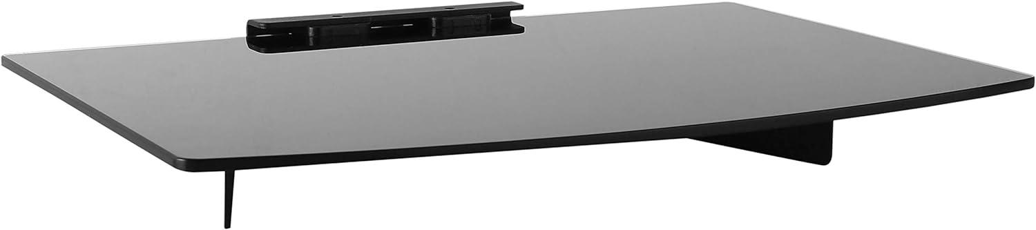 Mount-It! Tempered Glass Cable Box Wall Mount Shelves for AV, Electronic Components, Gaming Consoles