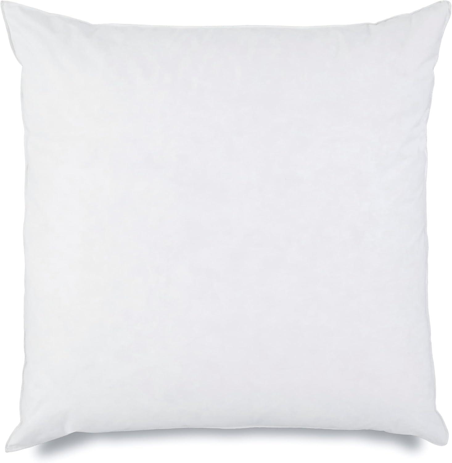Martex White European Size 26 x 26 inches - Perfect for Bed or Couch - Soft & Durable Decorative