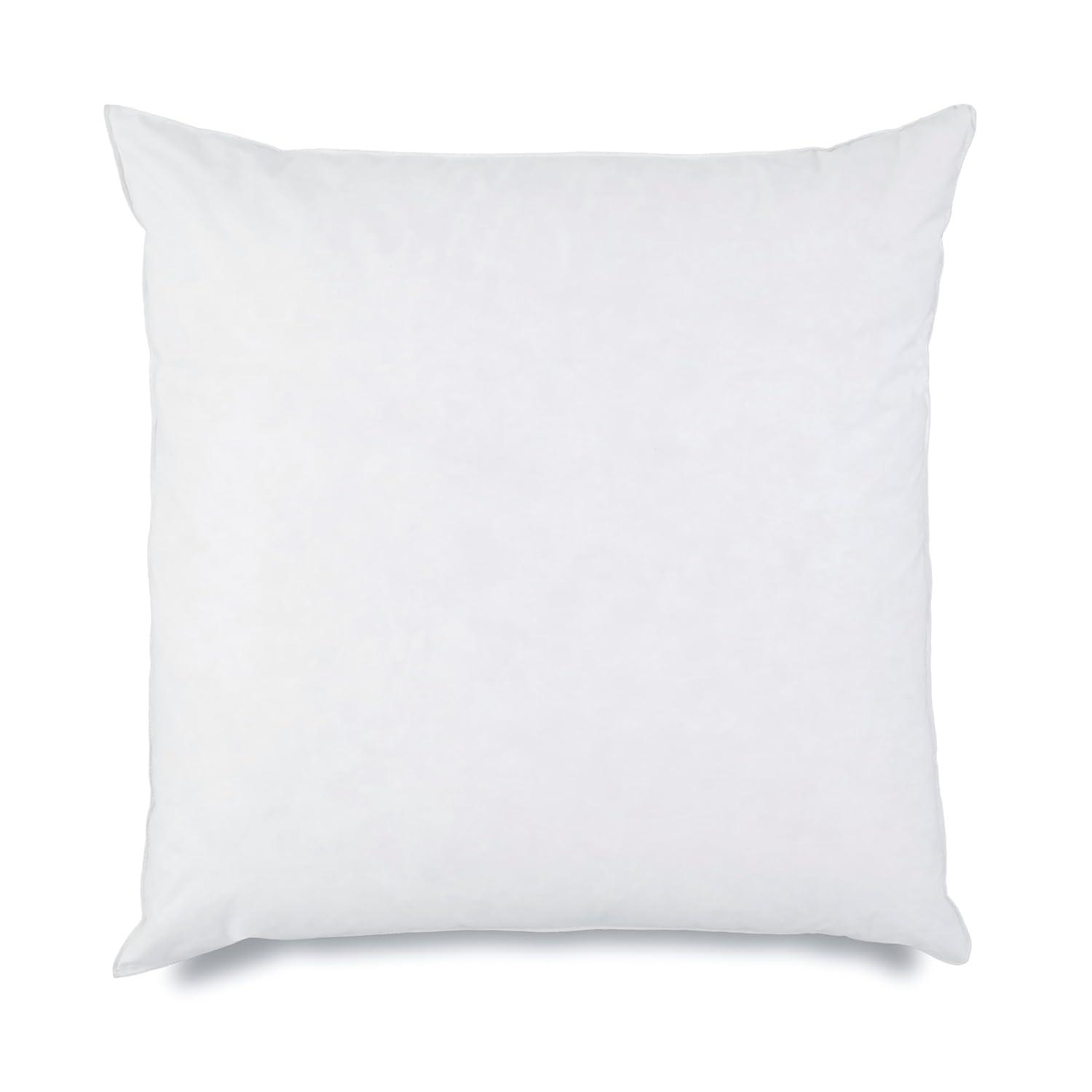 Martex Martex White European Size 26 x 26 inches - Perfect for Bed or Couch - Soft & Durable Decorative