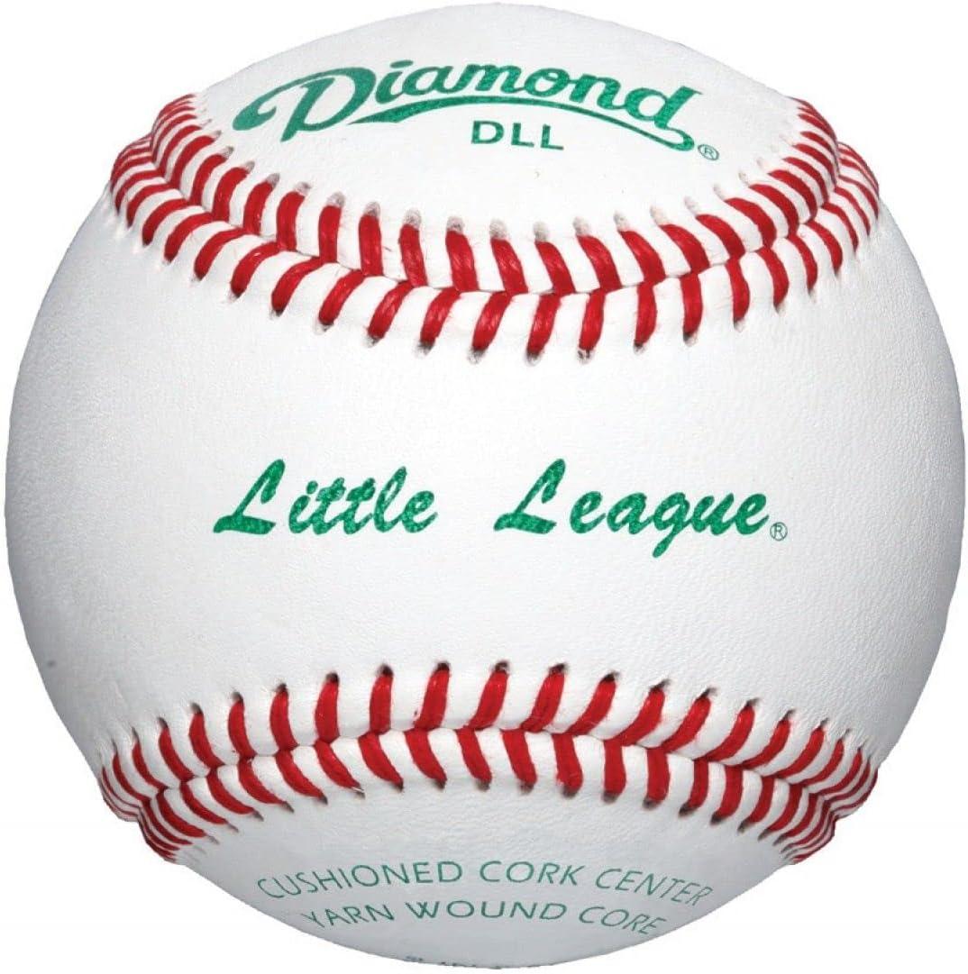 Diamond White Leather Little League Baseball Set