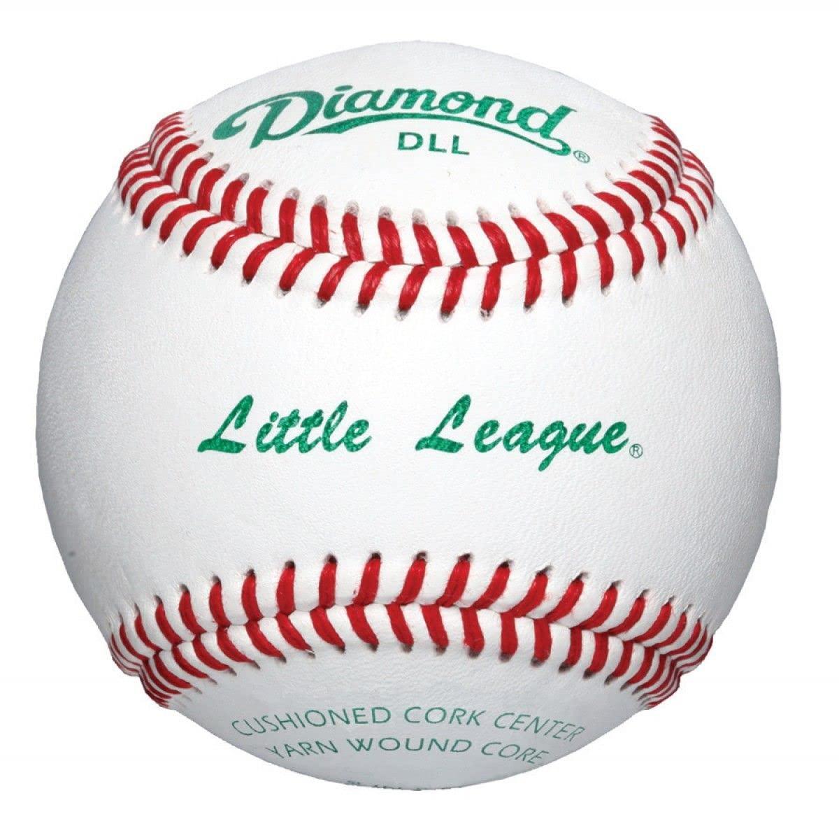 Diamond White Leather Little League Baseball Set