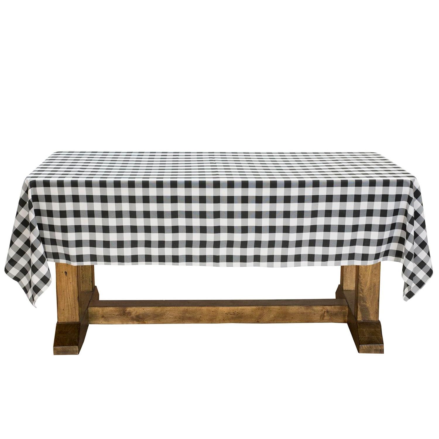 Lann's Linens Rectangular Checkered Tablecloth