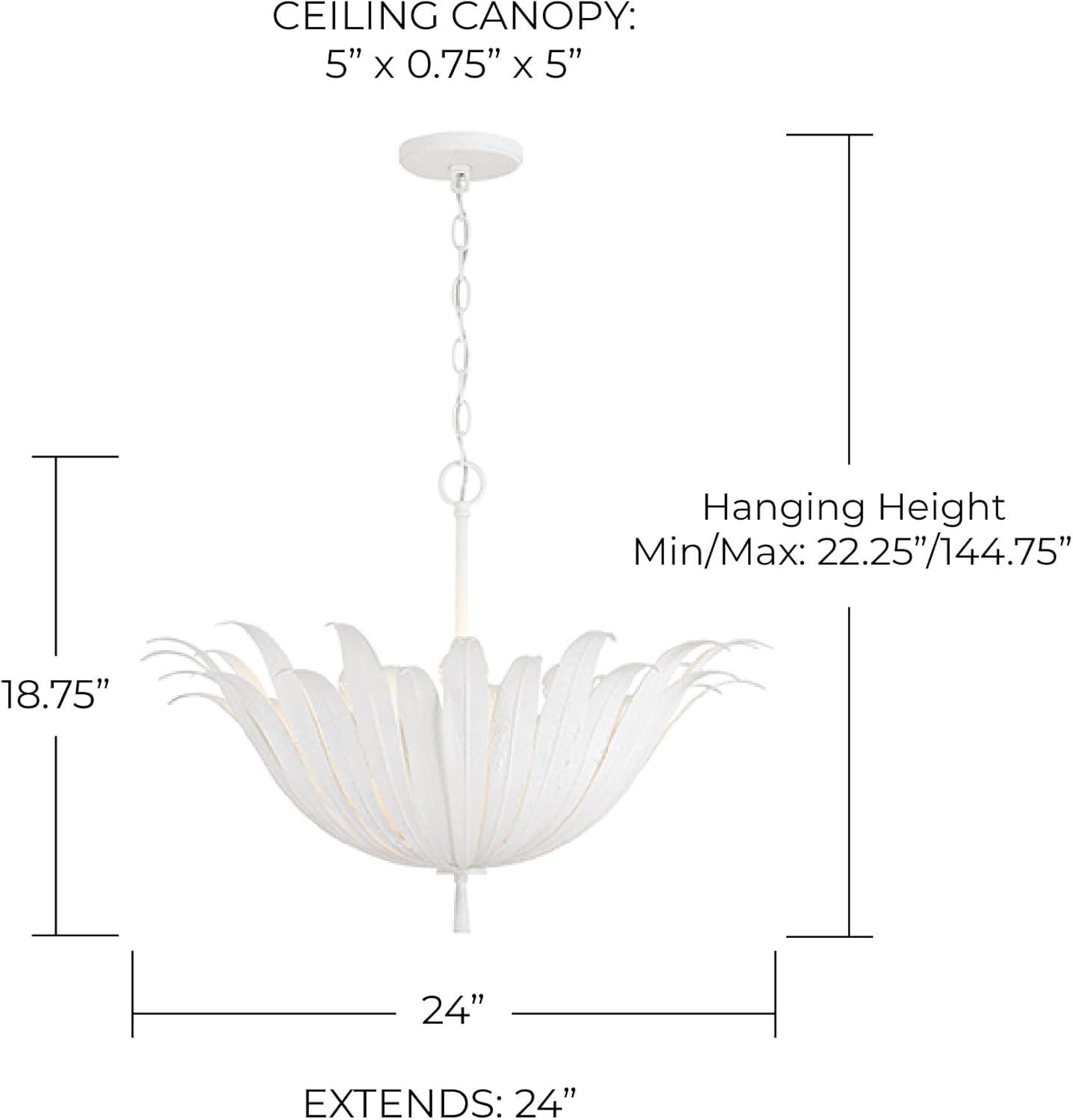Capital Lighting Eden 4 - Light Pendant in  Textured White