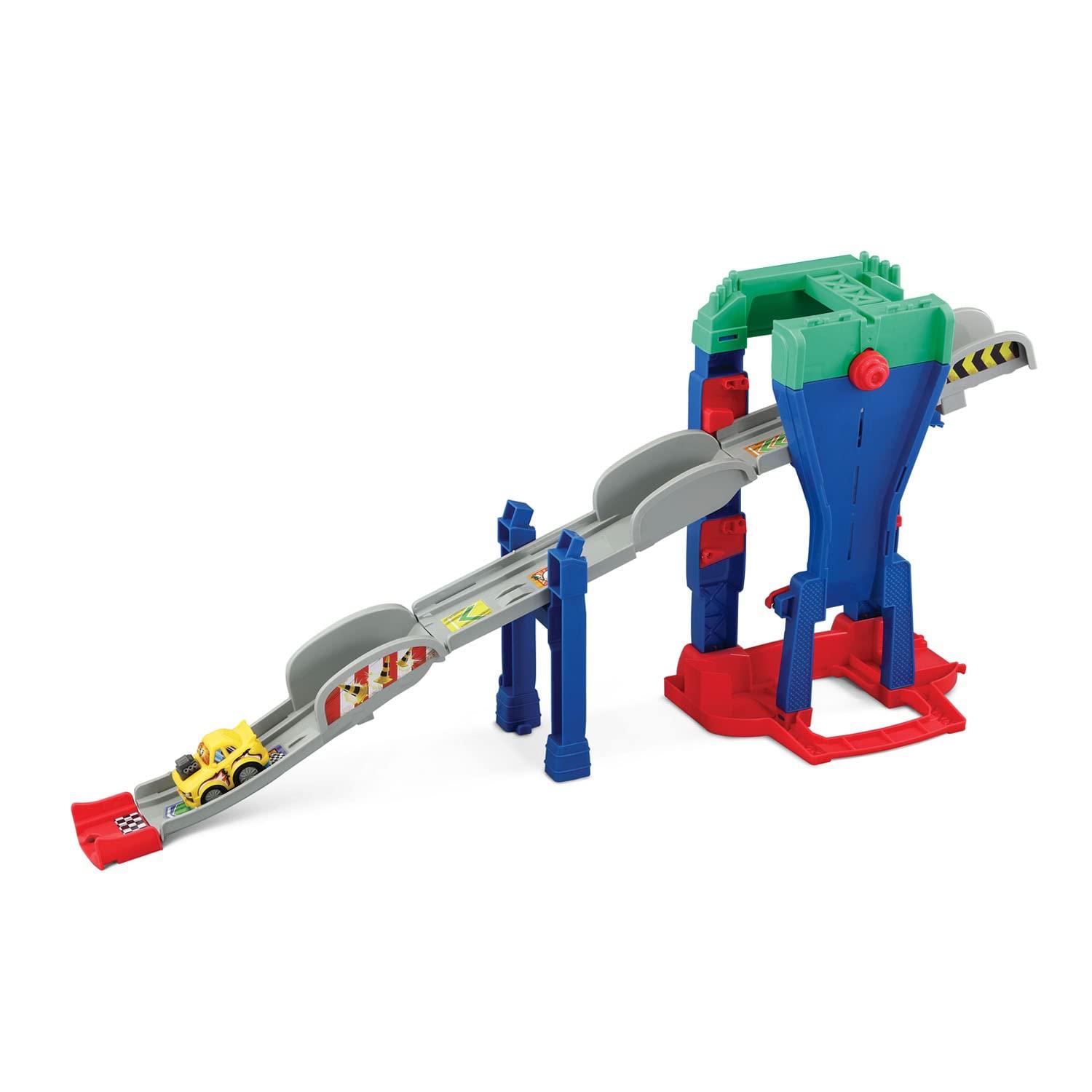 VTech Go! Go! Smart Wheels 4-in-1 Zig-Zag Raceway with Accessories, Baby and Toddler Toys