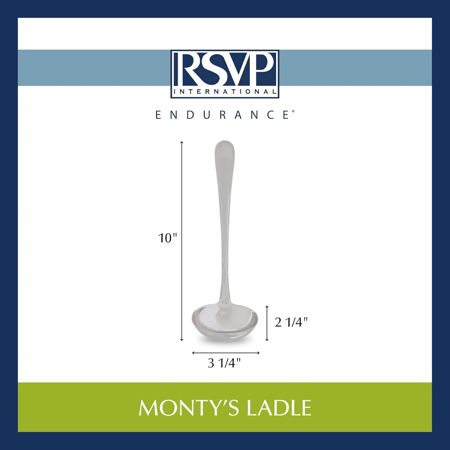 Polished Stainless Steel 10" Soup Ladle