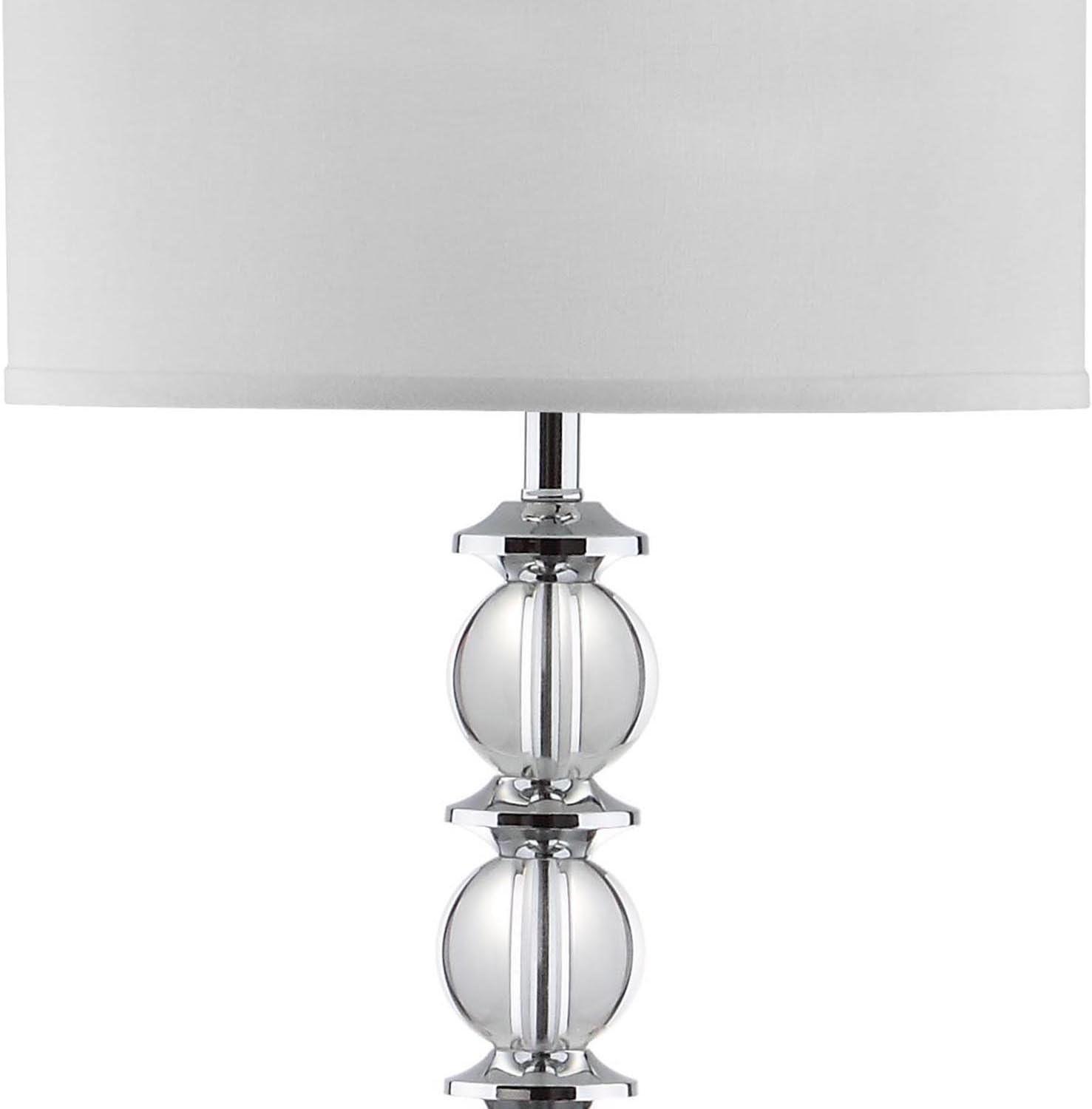 Riga 60 Inch H Floor Lamp - Clear/Chrome - Safavieh