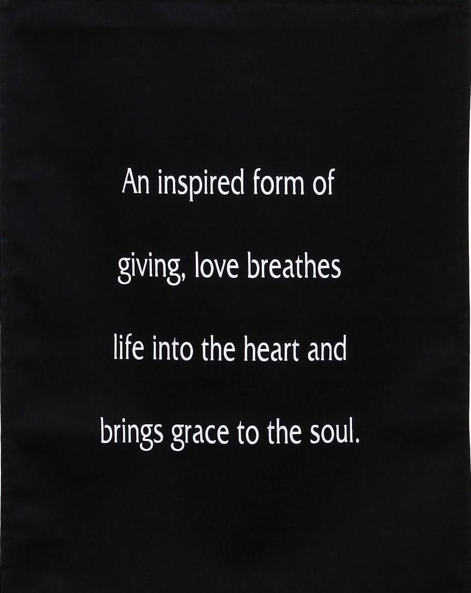 Inspirational Wall Decor "Love" Banner Large, Inspiring Quote Wall Hanging Scroll, Affirmation Motivational Uplifting Art, Thought Saying Tapestry Color: Red