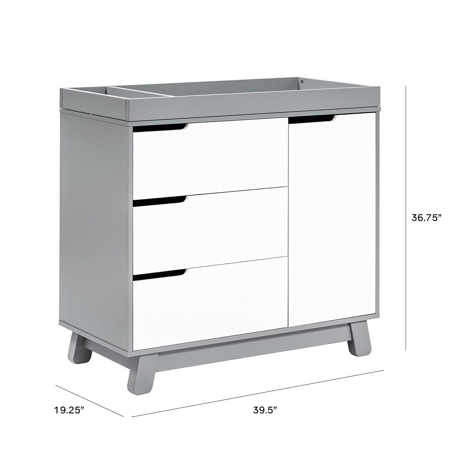 Hudson 3-Drawer Changer Dresser with Removeable Changing Tray