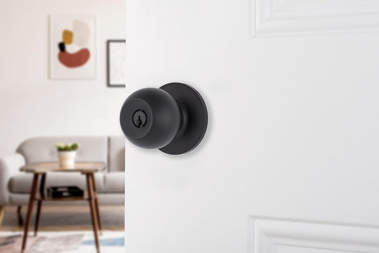 Brinks Raleigh Series Keyed Entry Transitional Ball Knob