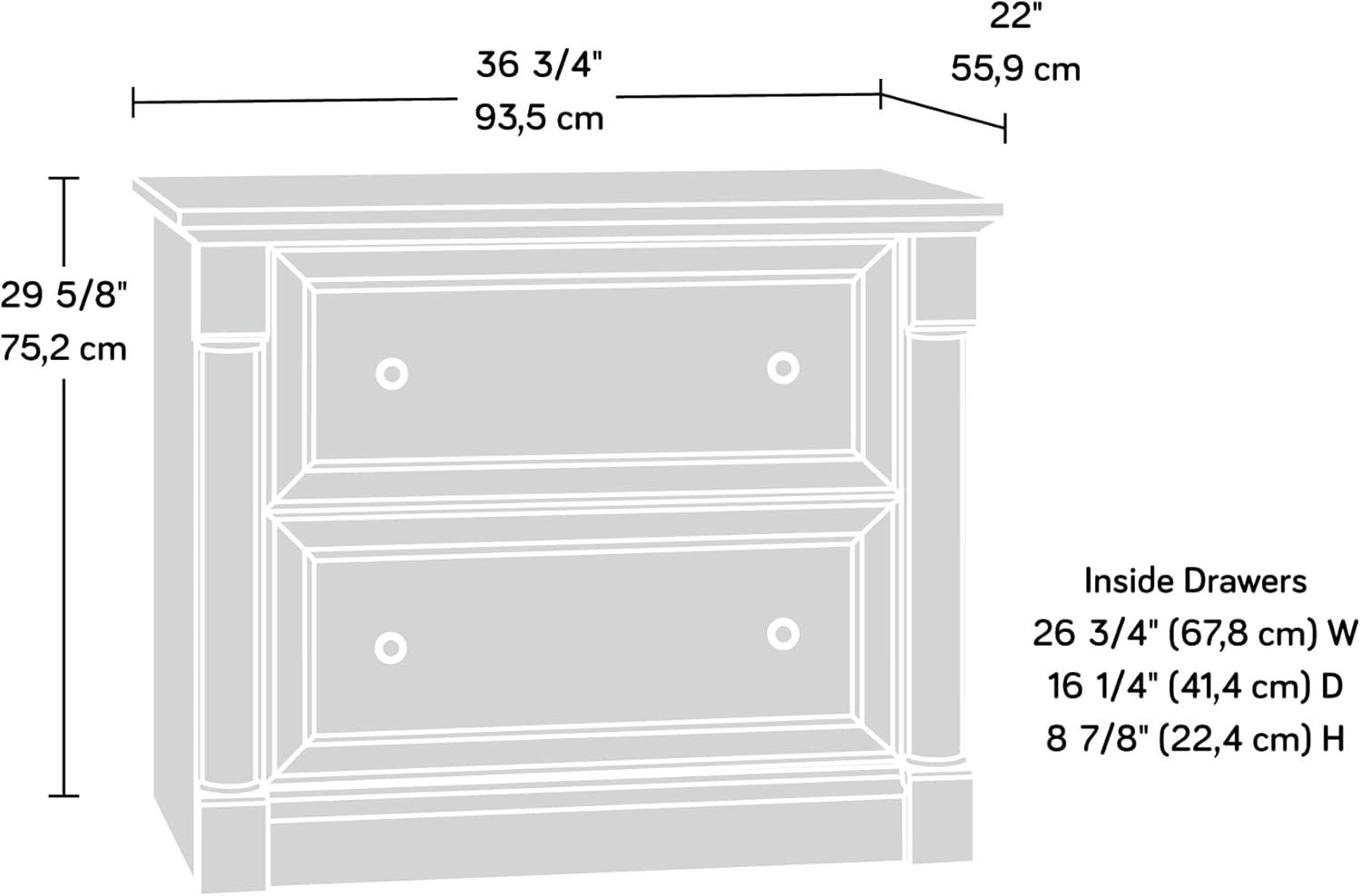 Wind Oak 2-Drawer Water Resistant Lateral File Cabinet