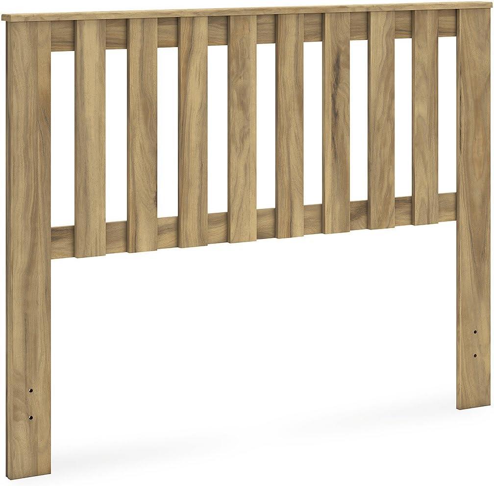 Signature Design by Ashley Bermacy Full Panel Headboard, Light Brown