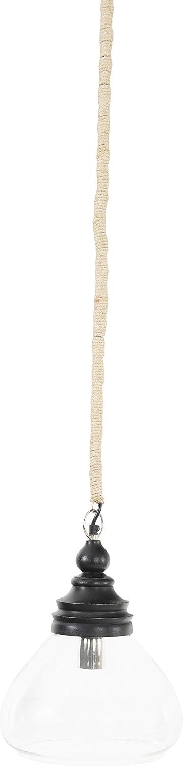 August Grove® Bellantoni Distressed Mango Wood Ceiling Light