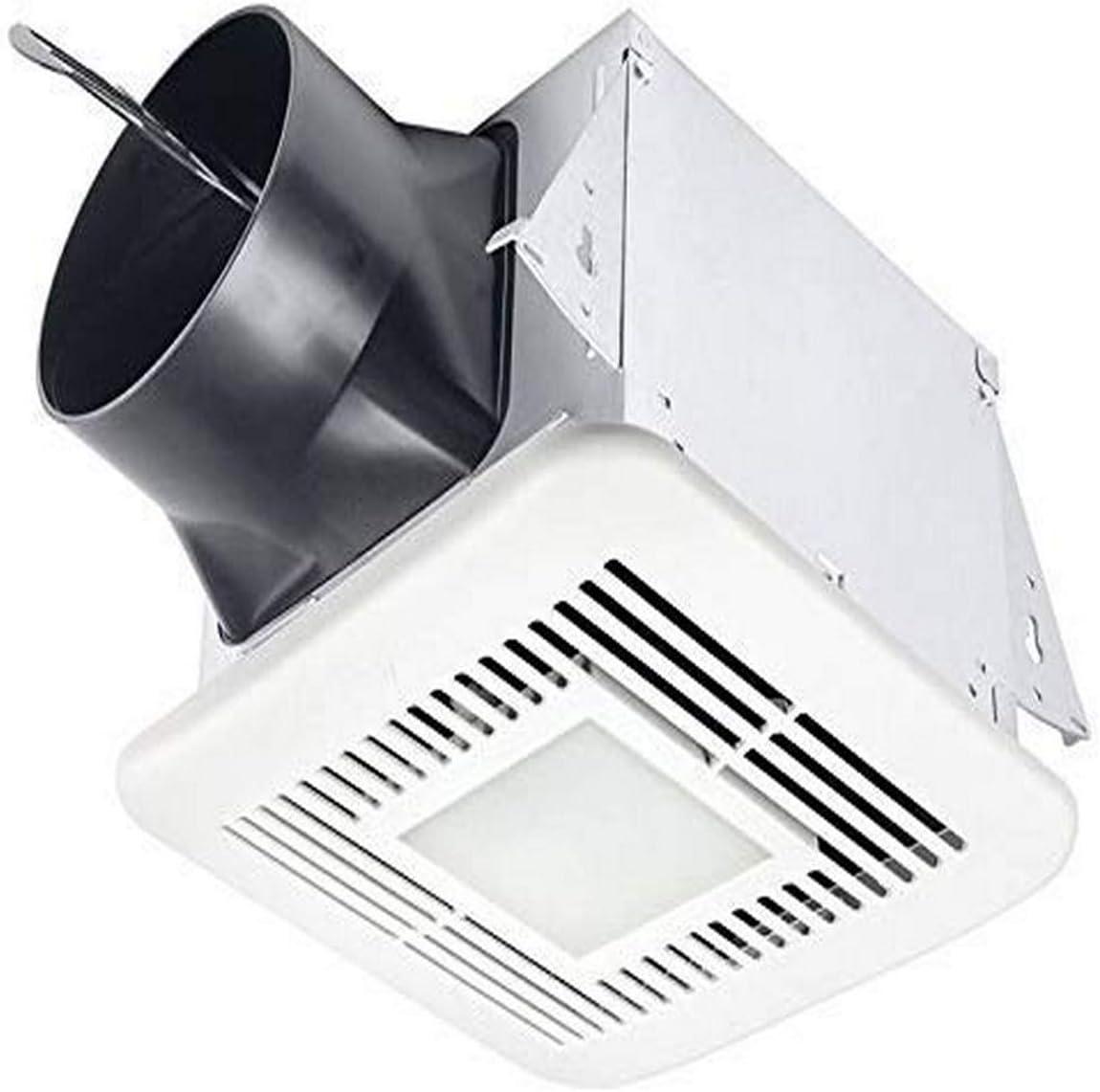 Off-White LED Ceiling Mount Exhaust Bath Fan