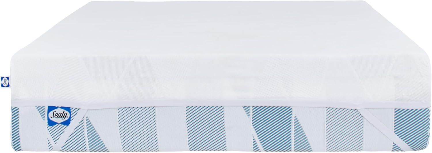 Sealy Dreamlife 3” Medium Gel Memory Foam Mattress Topper with Cooling Cover