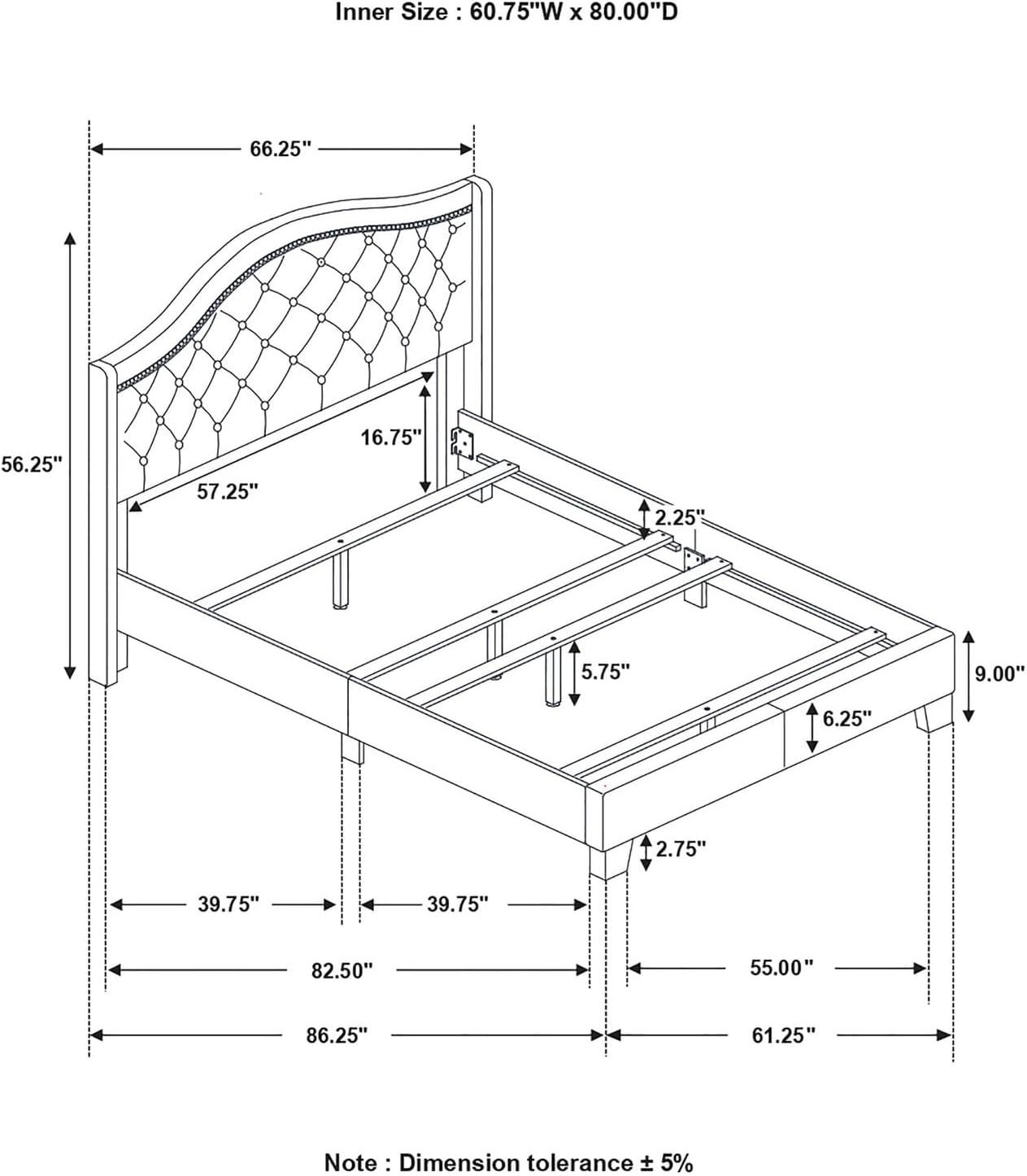 Coaster Company Sonoma Camel Back Bed