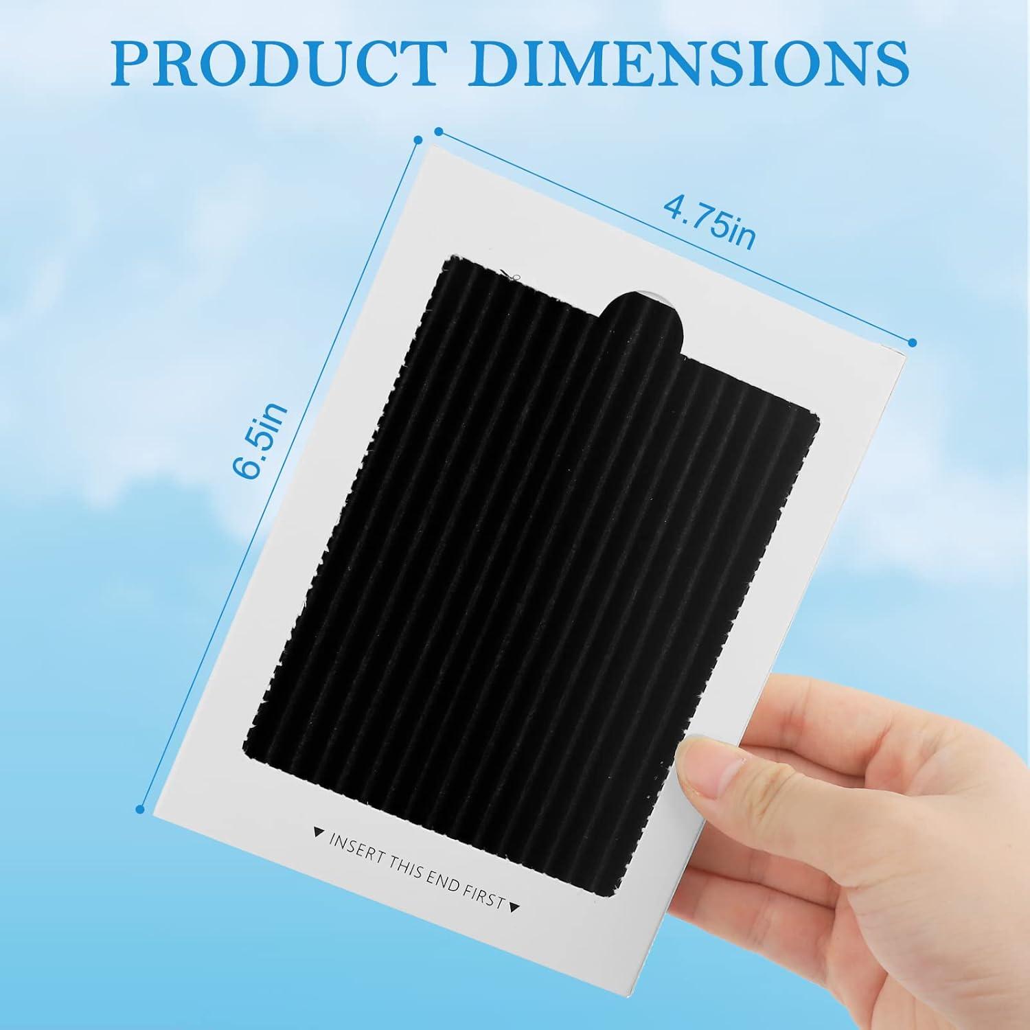 4Pcs  Activated Carbon  For Frigidaire Air Filter  Replacement Refrigerator Pure Air，Also Fits Electrolux Part # EAFCBF