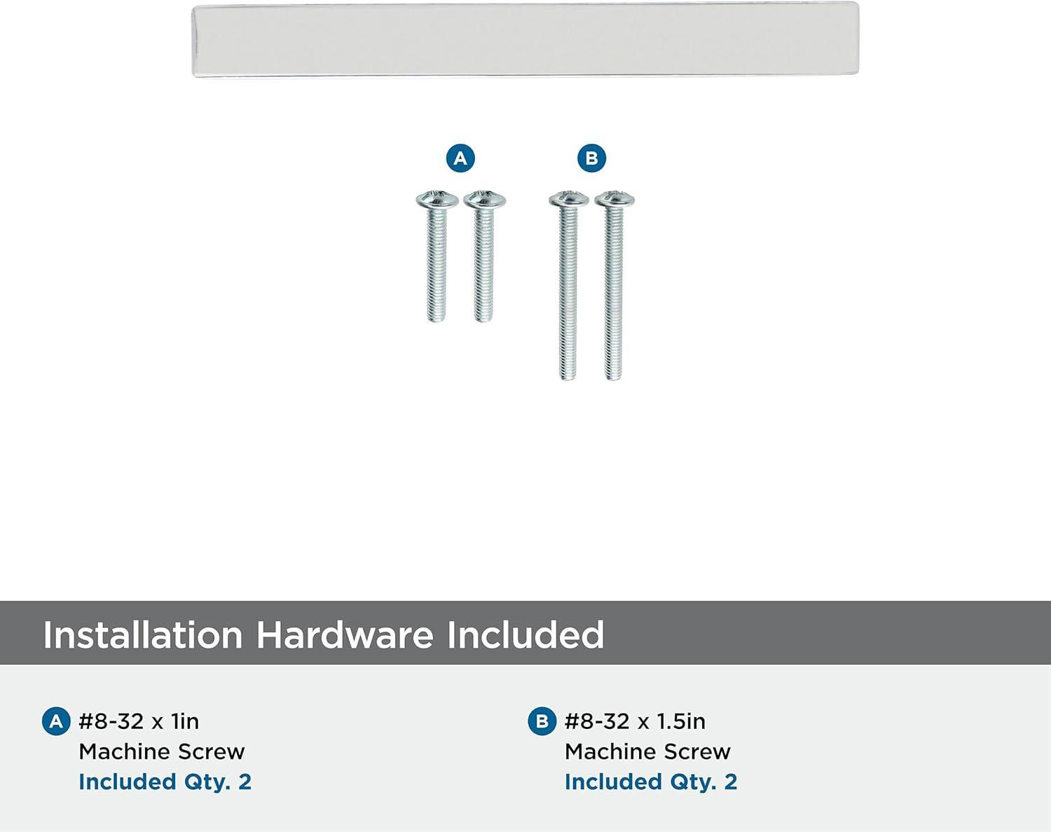 Amerock Monument 3 inch (76mm) Center-to-Center Polished Nickel Cabinet Pull