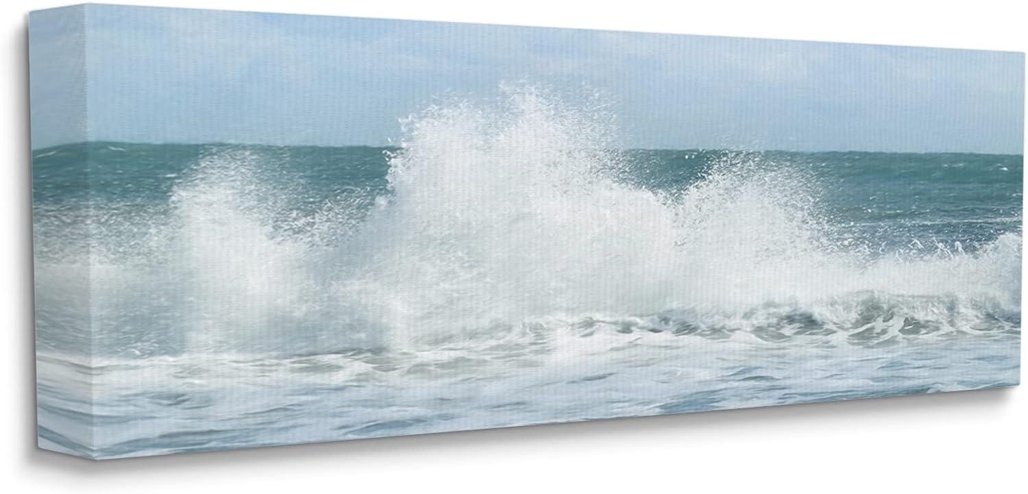 Stupell Industries Ocean Waves Crashing Foam Splash, 24" x 10"