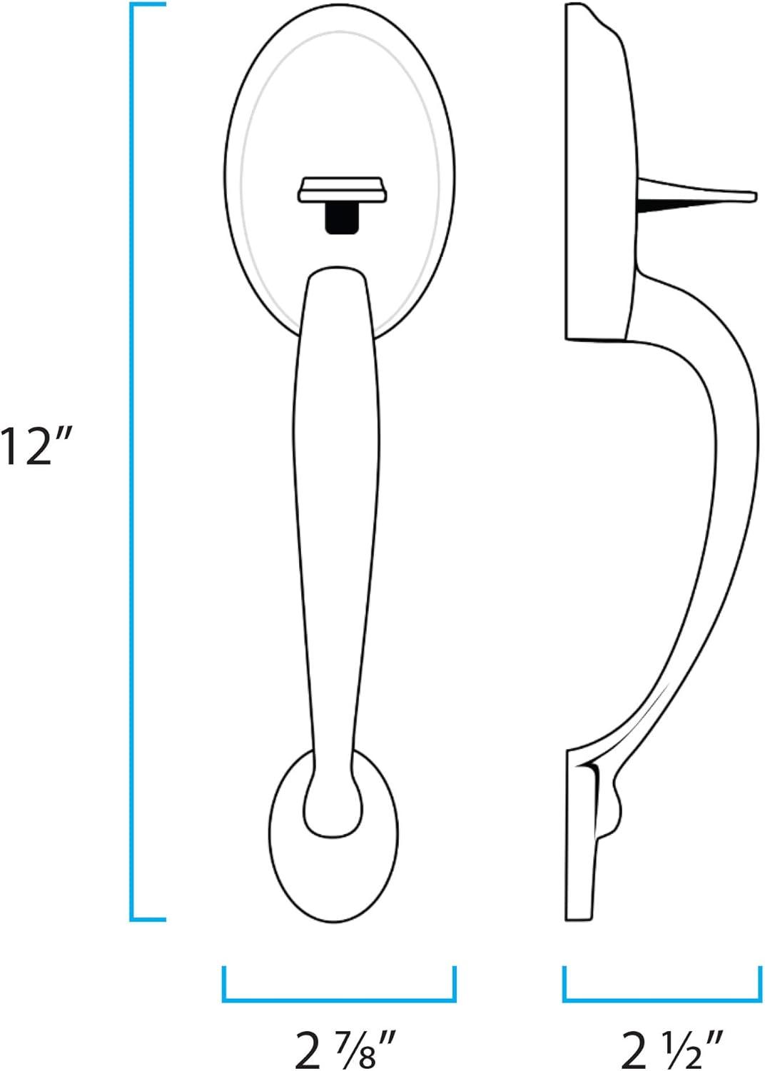 MiLocks Digital Deadbolt Door Lock and Passage Handleset Combo, Satin Nickel Finish with Keyless Entry via Remote Control and Keypad Code for Exterior Doors (BXF-02SN)