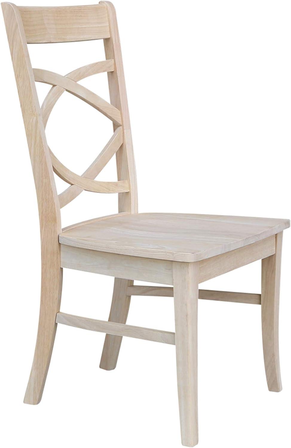 International Concepts Solid Wood Milano Dining Chairs, Set of 2