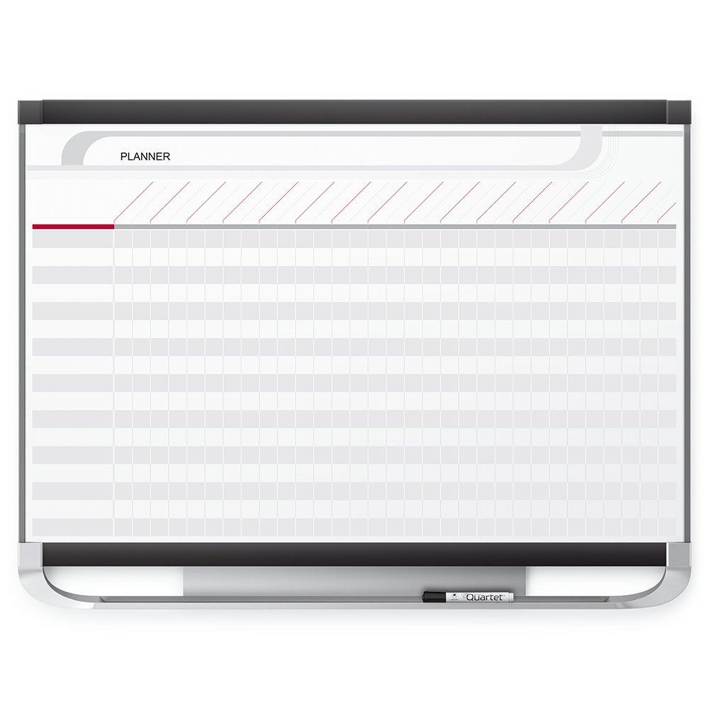 Quartet Prestige 2 Total Erase Project Planner - Wall Mountable - Metal - Graphite (PP32P2)