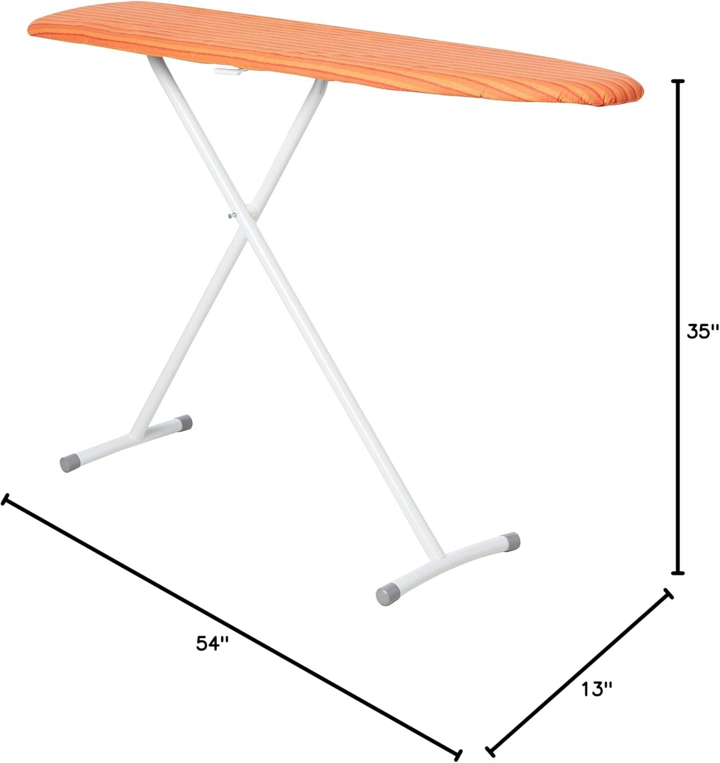 54" Orange Lightweight Steel Freestanding Ironing Board