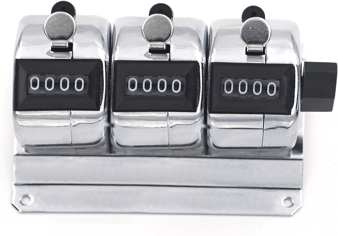 Toptie 3-Unit Desktop Tally Counter, Counter Clicker with Base, for Event, People, Inventory
