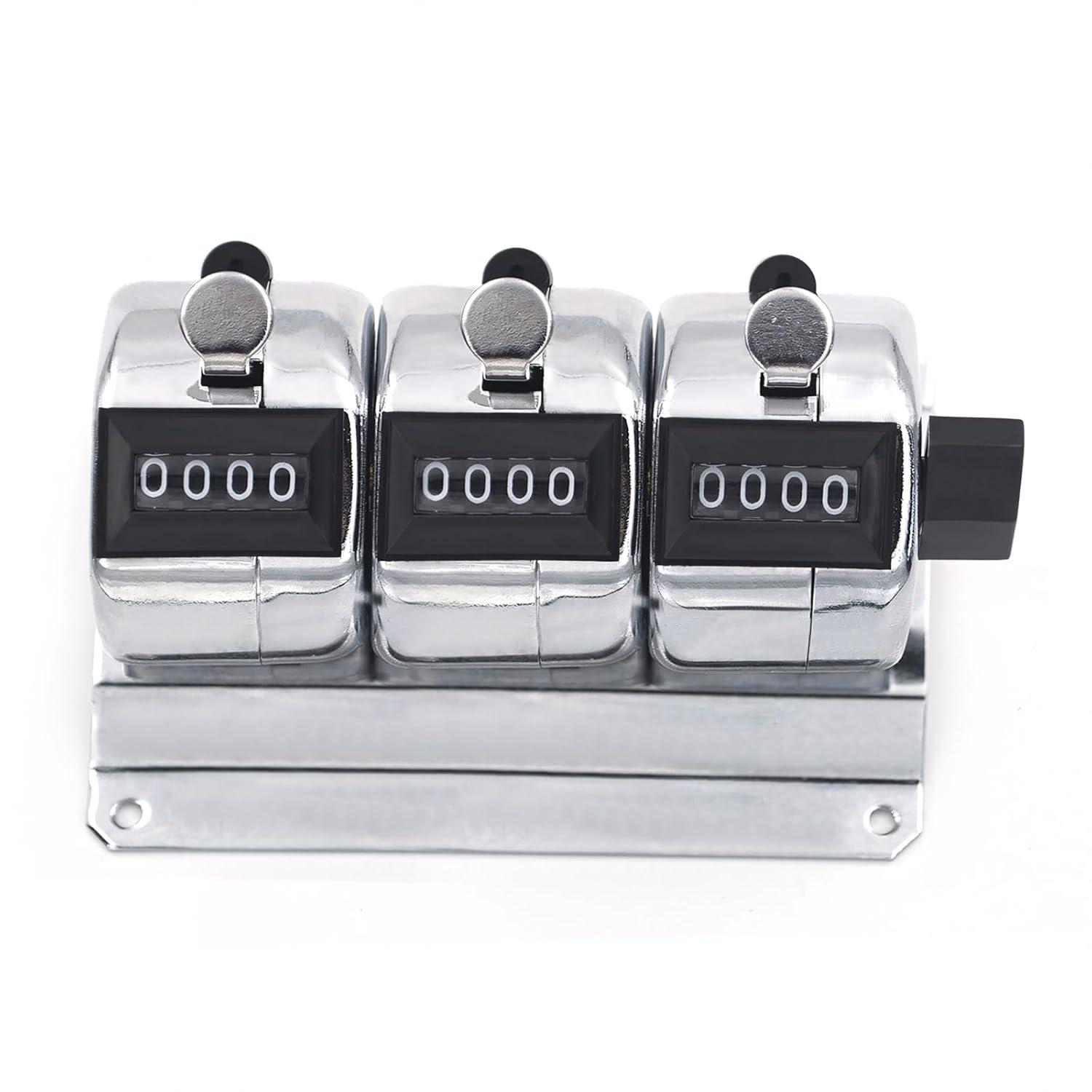 Toptie 3-Unit Desktop Tally Counter, Counter Clicker with Base, for Event, People, Inventory