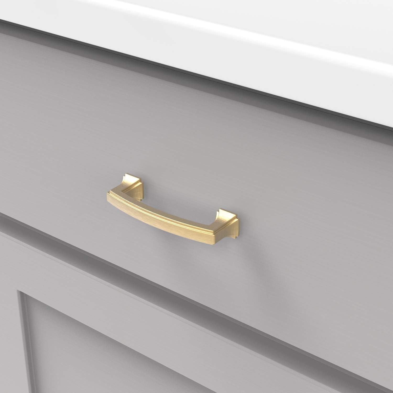 Bridges Kitchen Cabinet Handles, Solid Core Drawer Pulls for Cabinet Doors, 3"