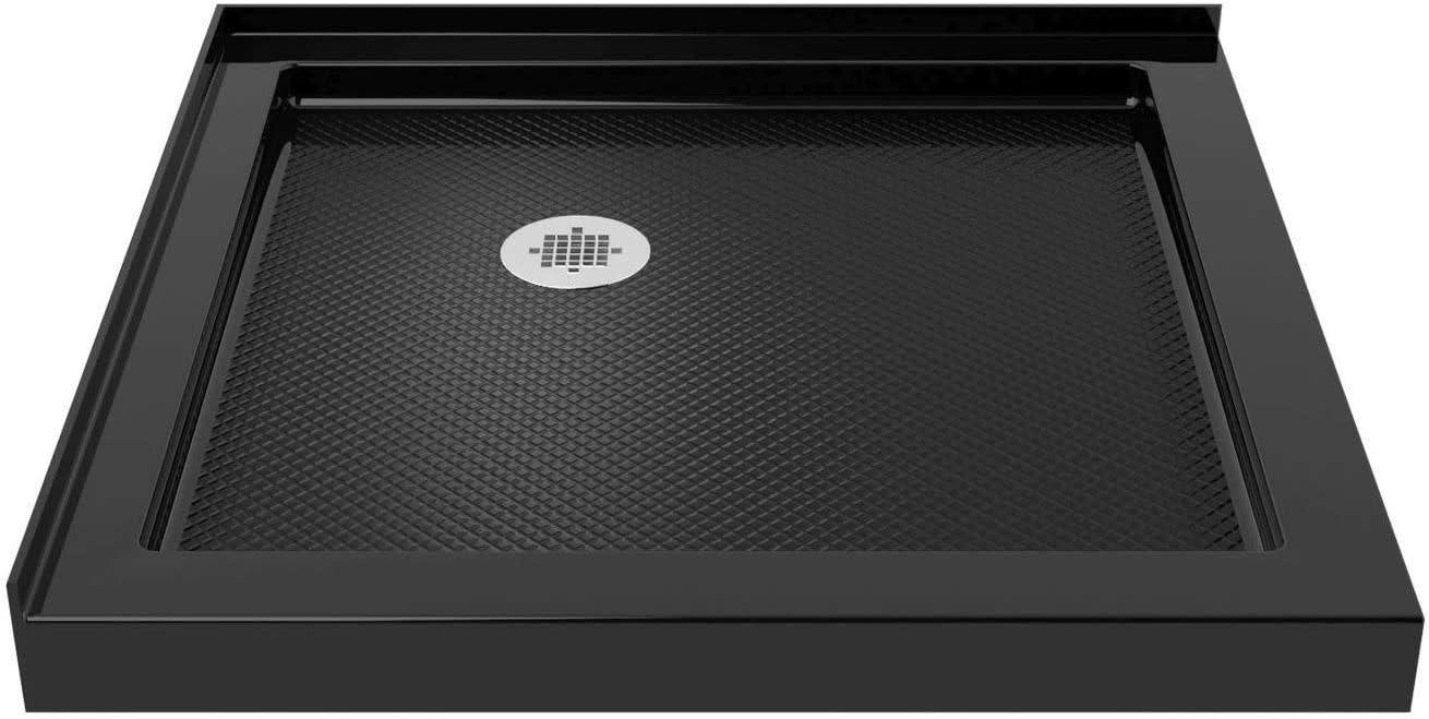 Flex 32" x 74.75" Square Pivot Shower Enclosure with Base Included