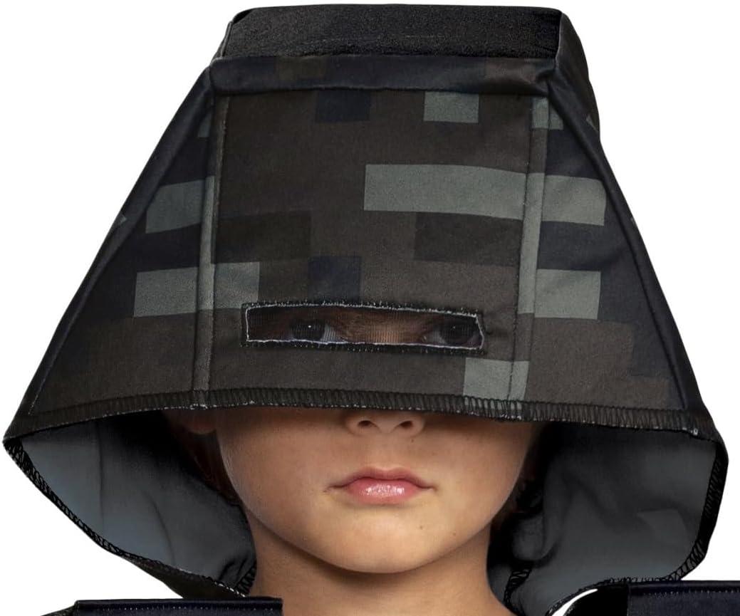 Minecraft Wither Skeleton Hooded Jumpsuit Classic Child Costume, Small (4-6)